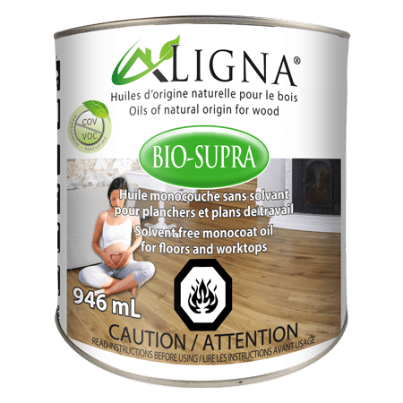 BIO-SUPRA - Huile pour Bois Sans Solvant - Zéro COV - LIGNA