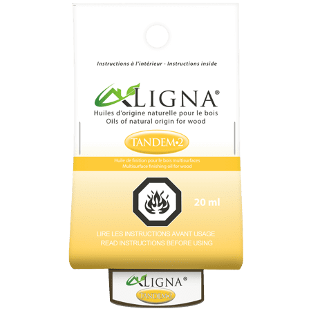TANDEM-2 - Huile de Finition Multisurface Incolore – LIGNA - 20 mL