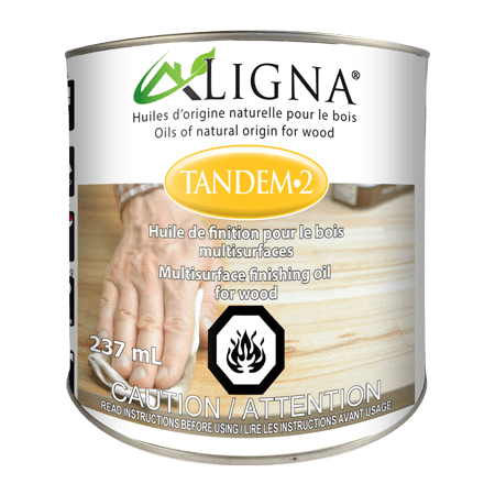 TANDEM-2 - Huile de Finition Multisurface Incolore – LIGNA - 237 mL