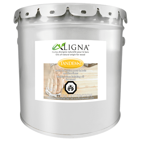 TANDEM-2 - Huile de Finition Multisurface Incolore – LIGNA - 18.9 L