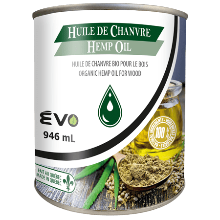 HUILE DE CHANVRE - Biologique - ÉVO - 946 mL