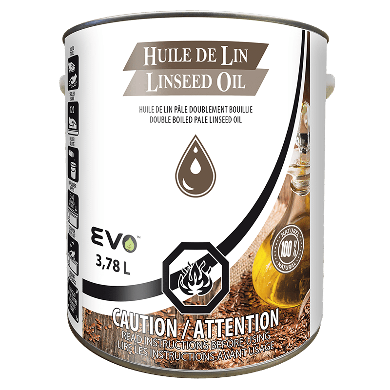 Huile de Lin - Doublement Bouillie - EVO