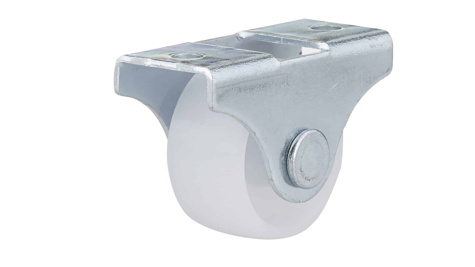 Roulette pour meuble contemporaine blanche