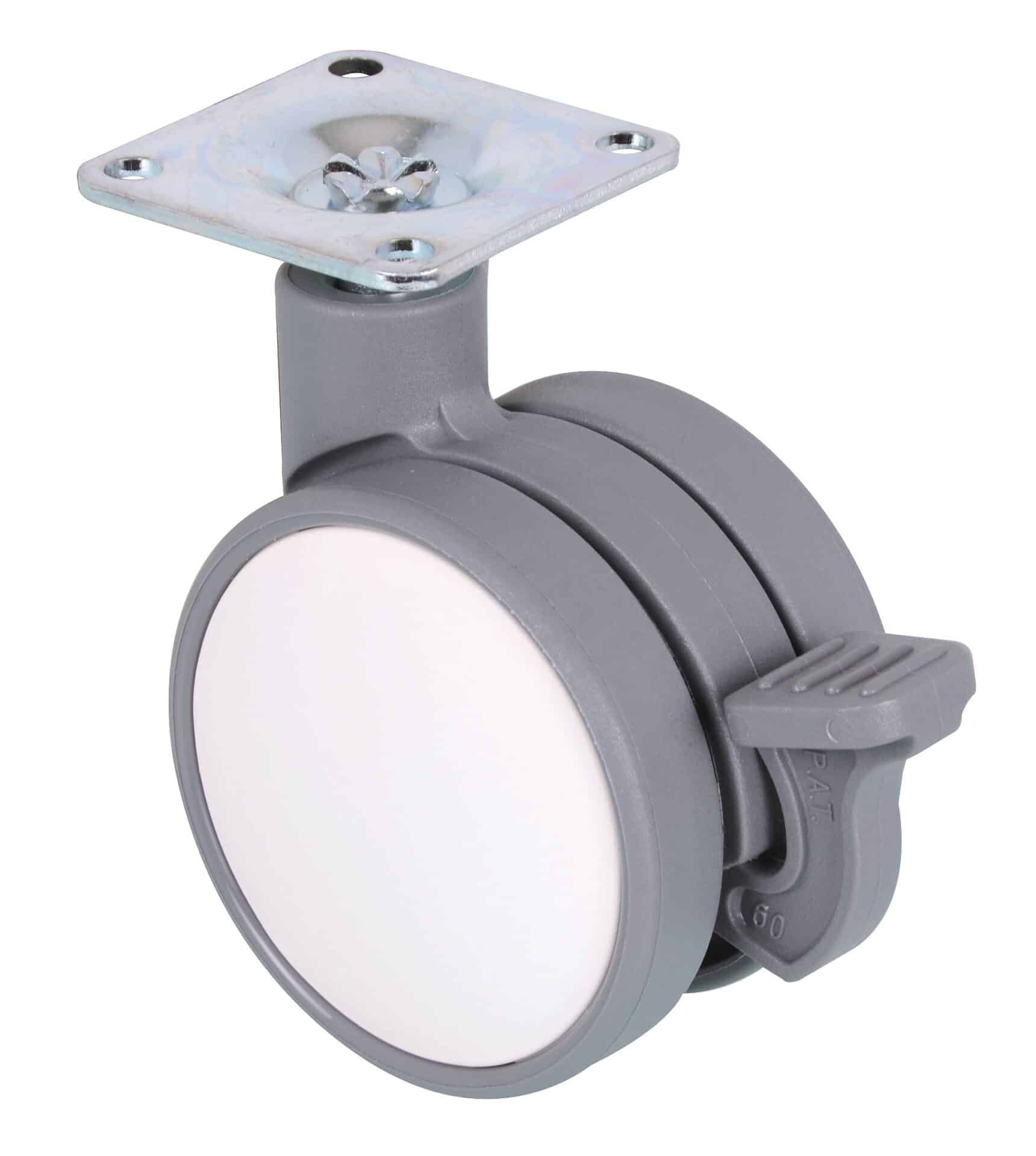 Roulettes doubles contemporaines - plaque