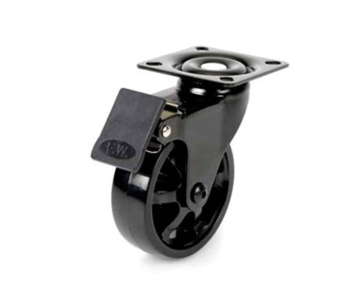 Roulette contemporaine à double anneau de plastique