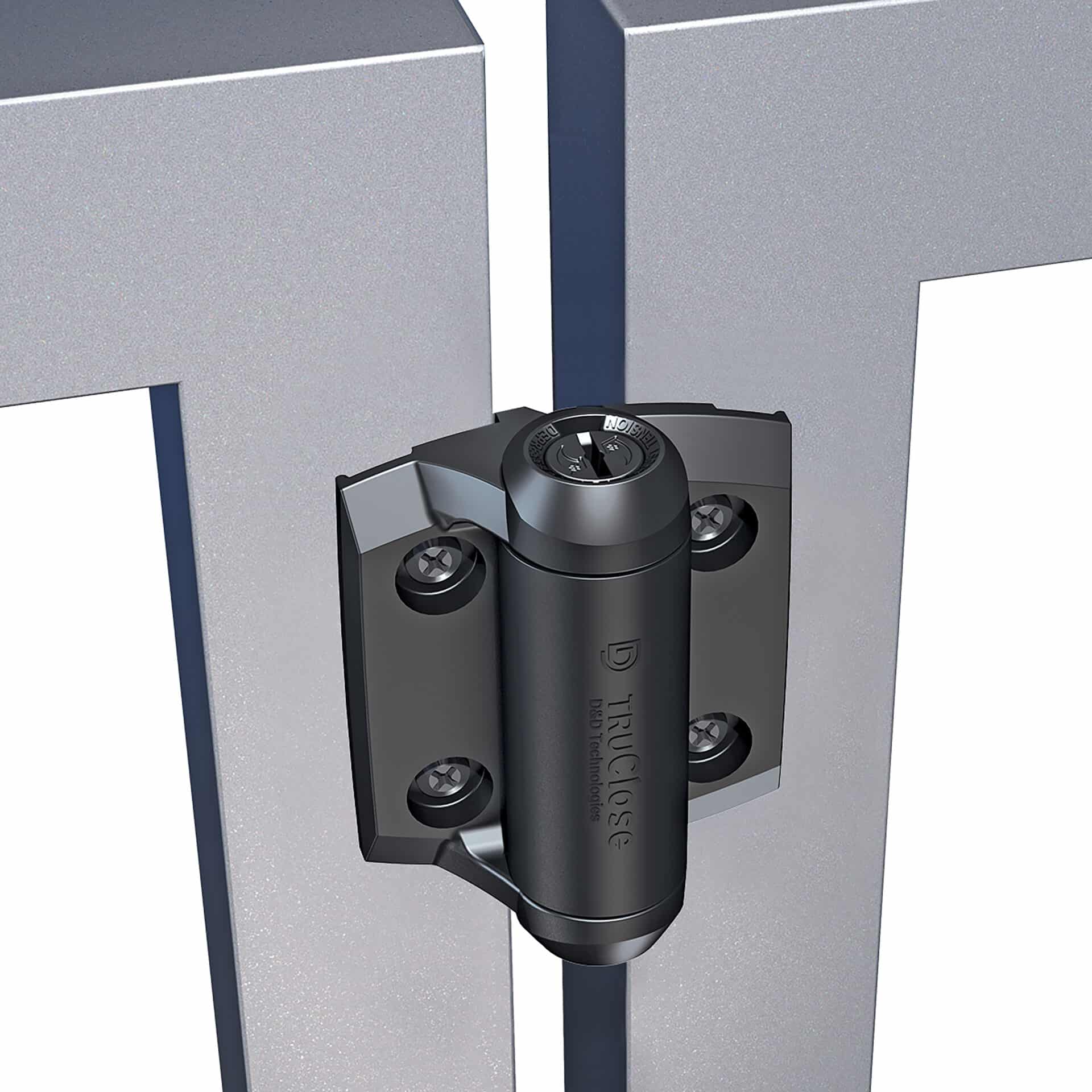 Charnière de barrière à fermeture automatique pour barrière de métal