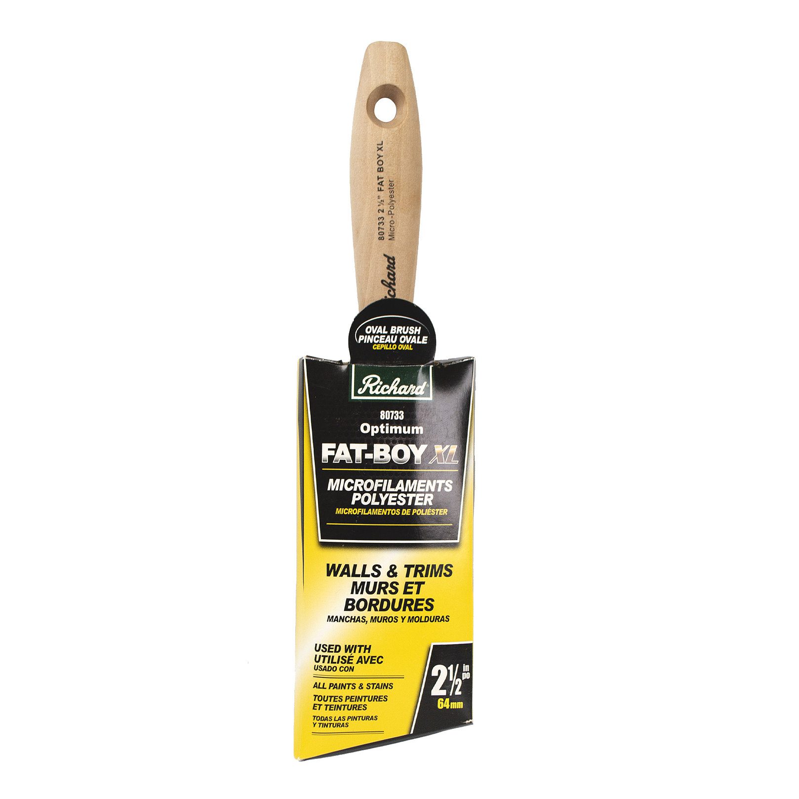 Pinceau OPTIMUM - Microfilaments - RICHARD - 2 1/2 po (Angulaire)