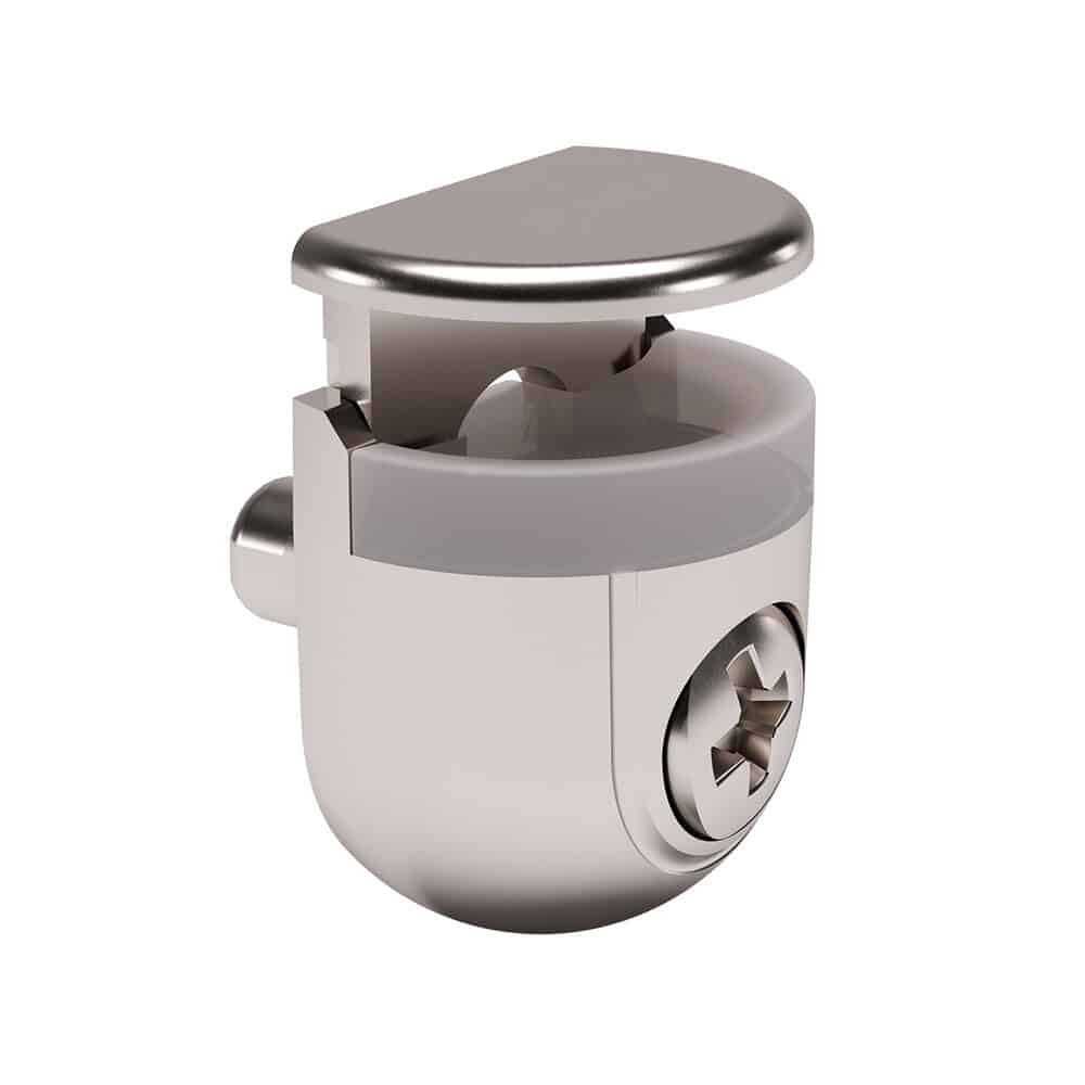 Support à tablette de verre Peki, réglable de 4 à 10 mm (de 5/32 à 13/32 po)