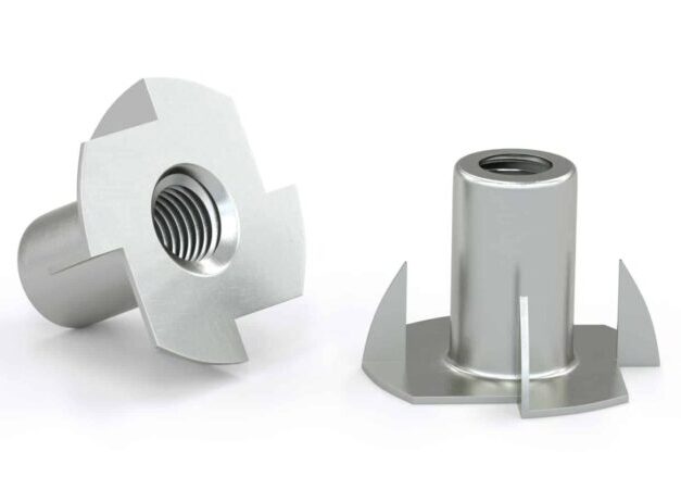 Écrou en T à quatre pointes - zinc